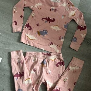 100% COTTON Carter's Pink Dinosaur Pajama Set